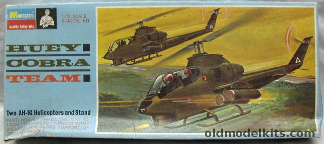 Monogram 1/72 Huey Cobra Team - Blue Box Issue, PA191-150 plastic model kit